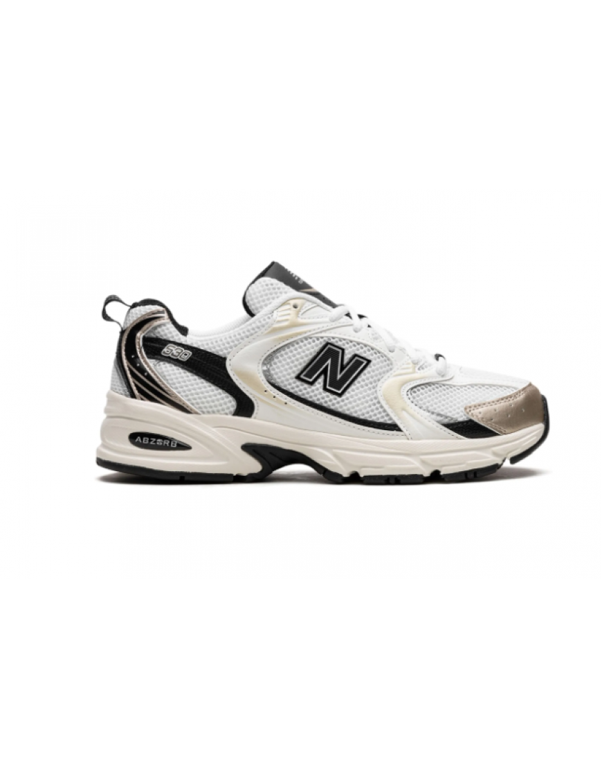 NEW BALANCE 530 WHİTE BLACK GOLD