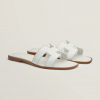 Hermes Oran Sandal White