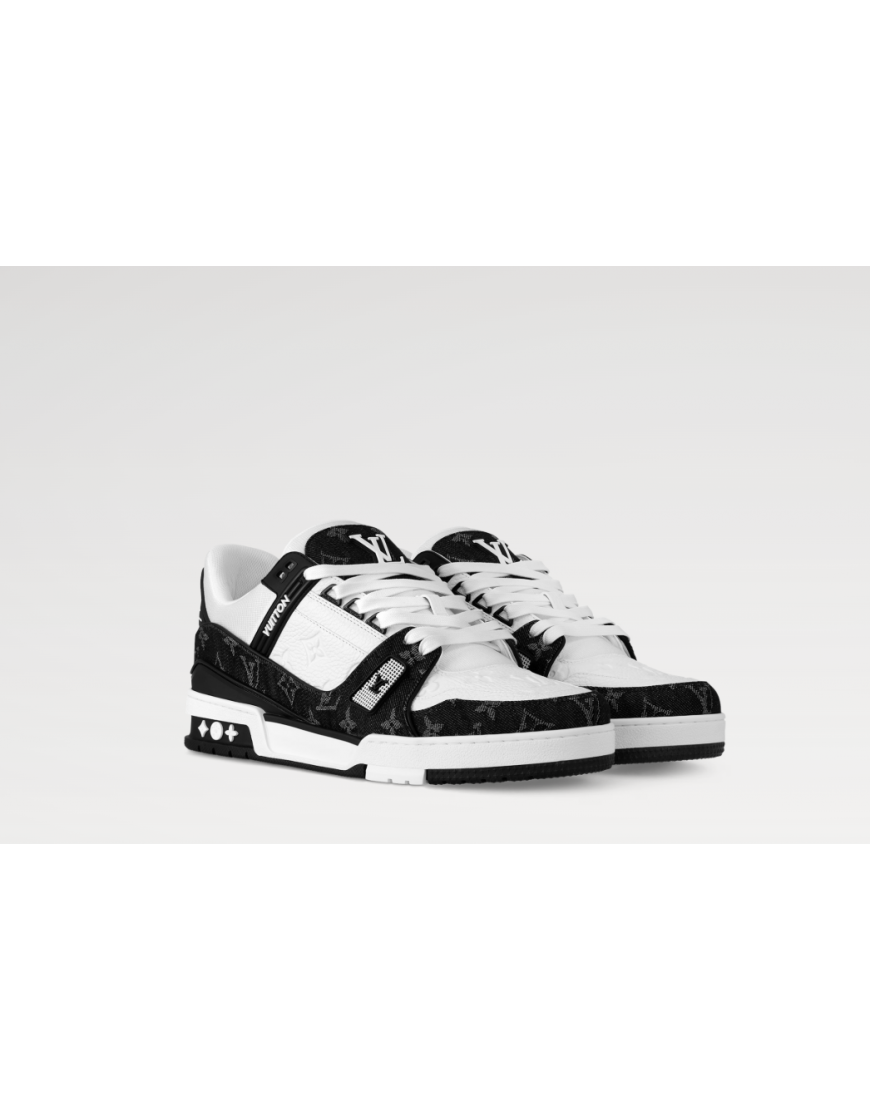 LOUİS VUİTTON SNEAKERS LUXURY BLACK WHİTE