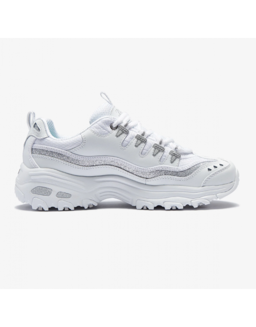 SKECHERS D'LİTES WHİTE SİLVER 
