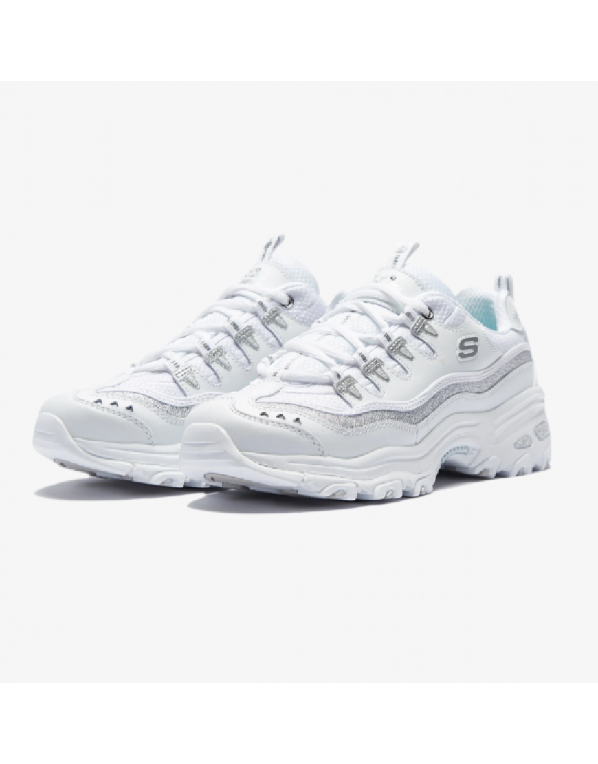 SKECHERS D'LİTES WHİTE SİLVER