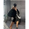 Alo Yoga Sweatshirt Black  (Şardonsuz Kışlık Değildir)