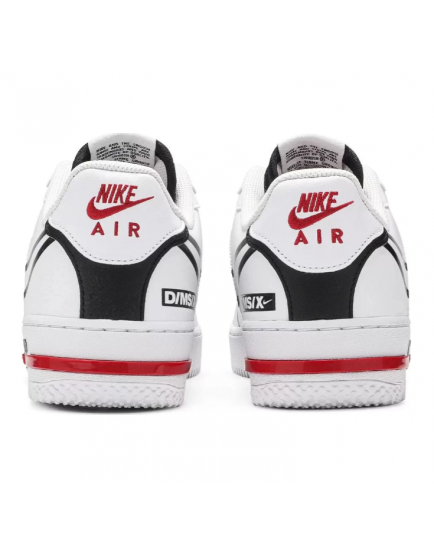 Nike Air Force 1 React White Black Red