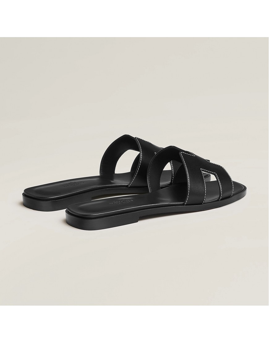 Hermes Oran Sandal Black