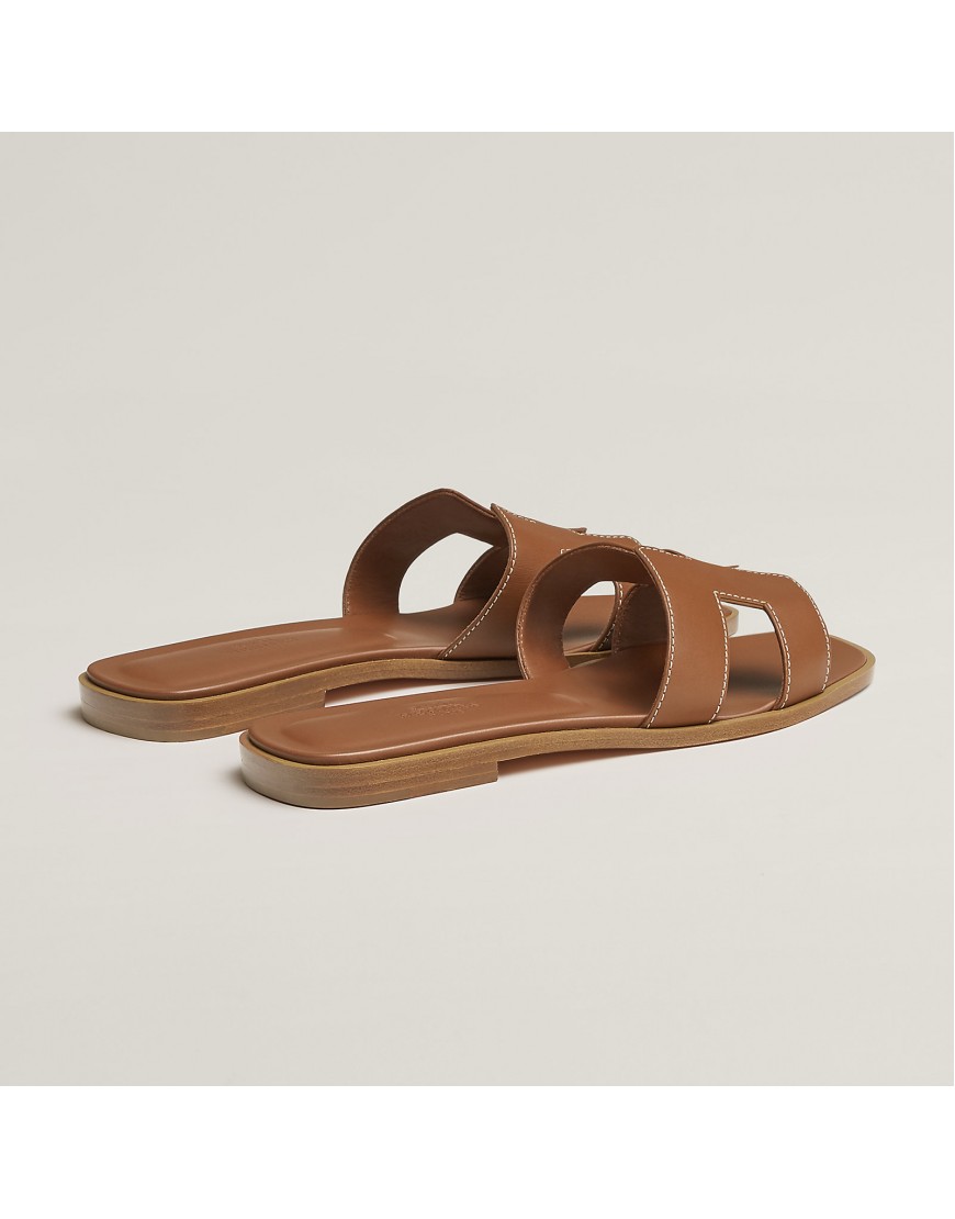 Hermes Oran Sandal Brown