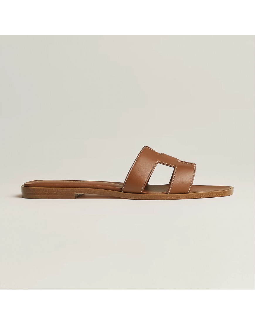 Hermes Oran Sandal Brown