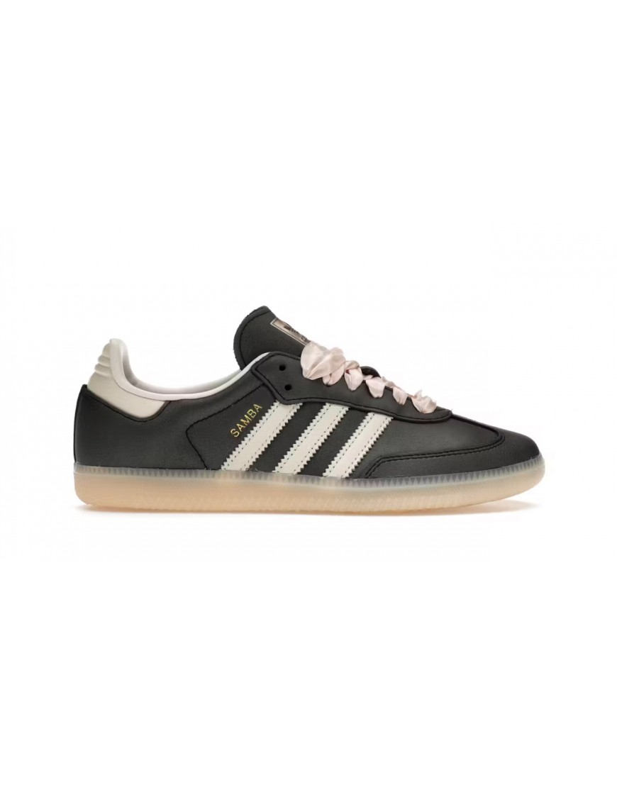 adidas Samba OG Black Pink Ribbon Laces