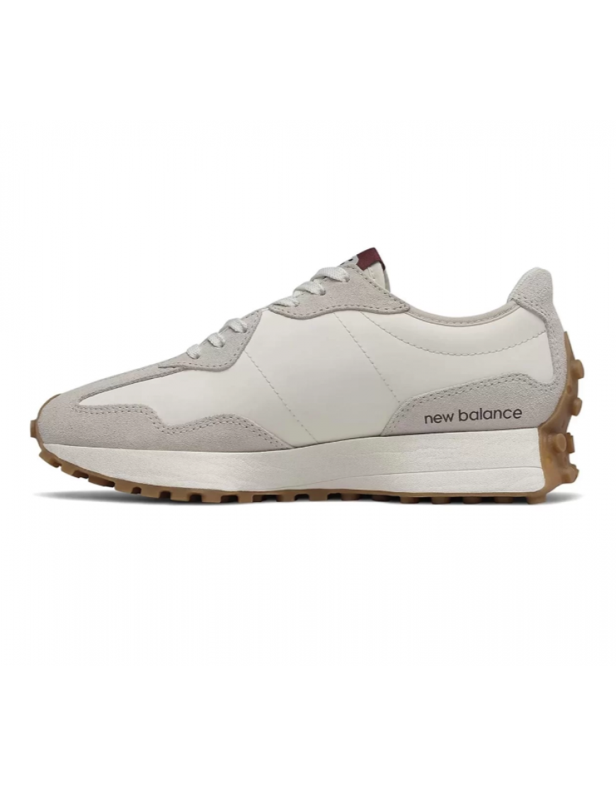 New Balance 327 White Dark Red