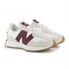 New Balance 327 White Dark Red