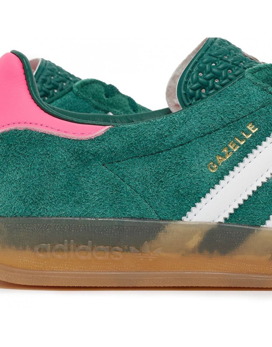 Adidas Gazelle Indoor Collegiate Green Lucid Pink