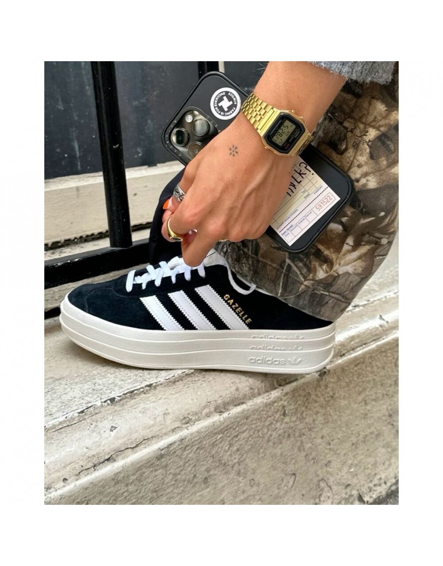 Adidas Gazelle Bold Core Black White
