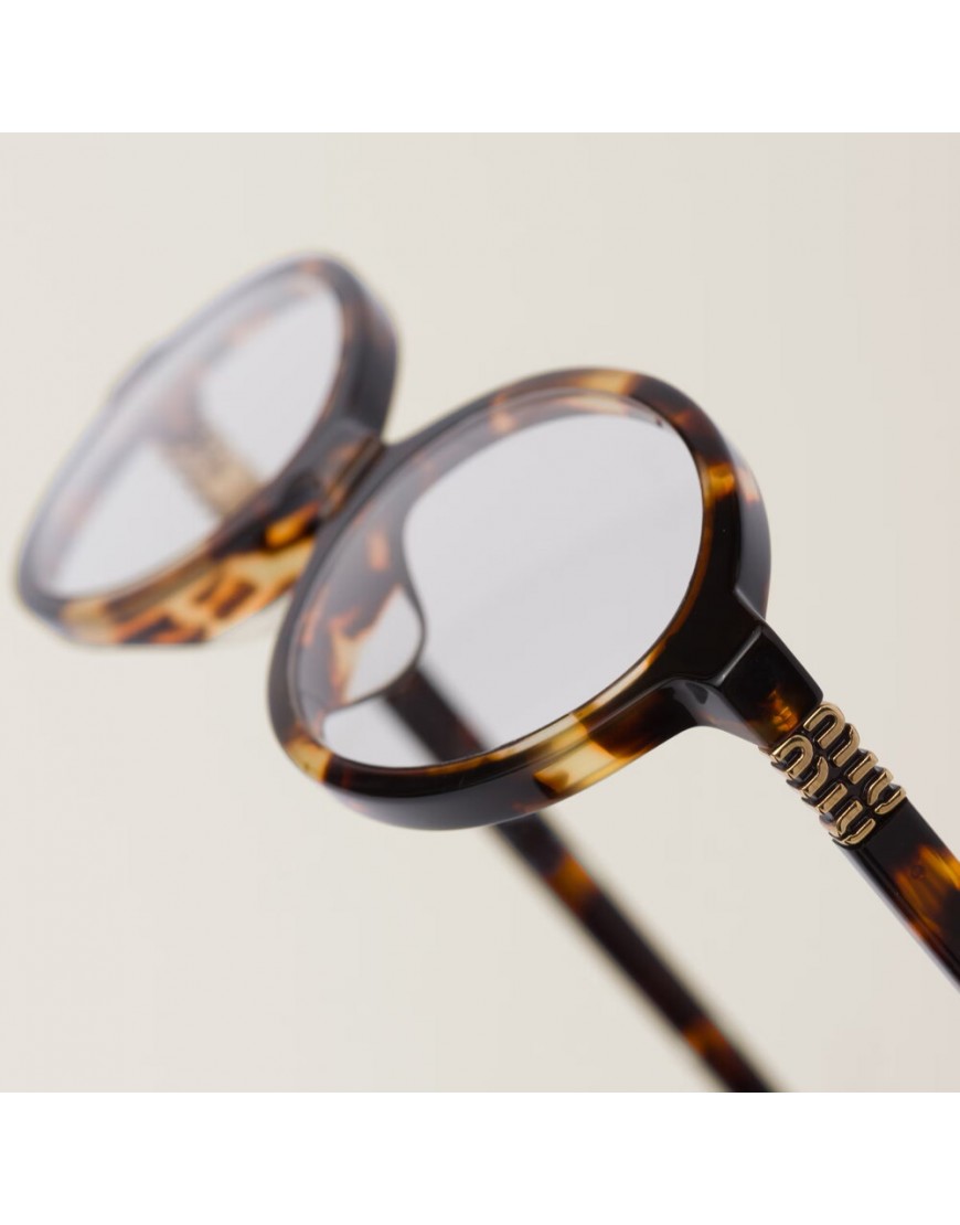 Miu Miu SMU04Z Leopard-Şeffaf