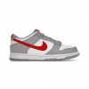 Nike Dunk Low White Wolf Grey University Red