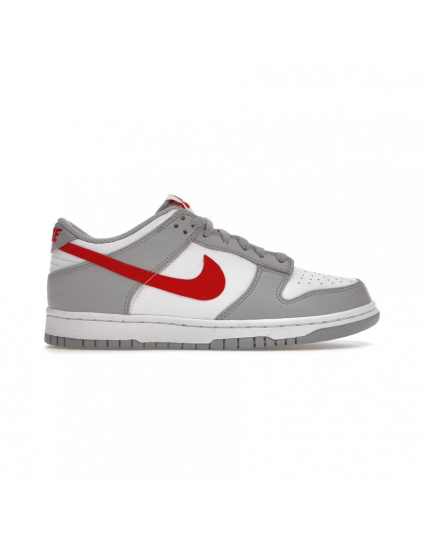 Nike Dunk Low White Wolf Grey University Red