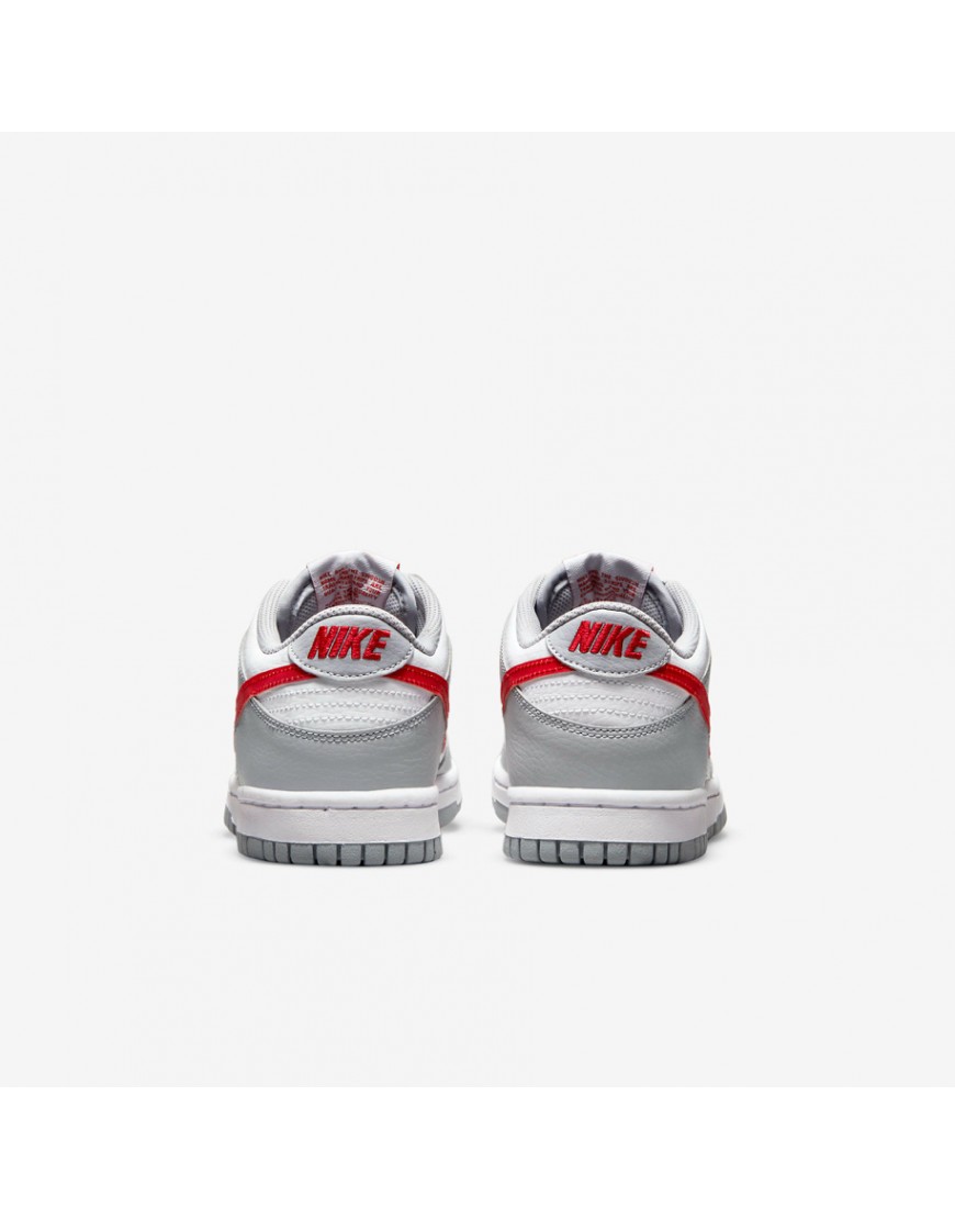 Nike Dunk Low White Wolf Grey University Red