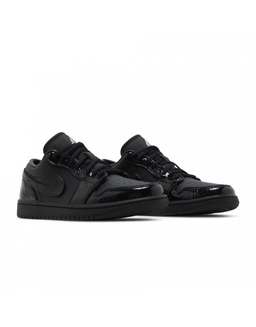 Nike Air Jordan 1 Low SE Patent Elephant Black