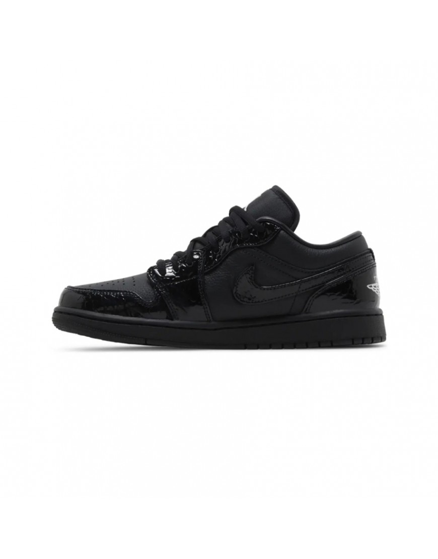 Nike Air Jordan 1 Low SE Patent Elephant Black