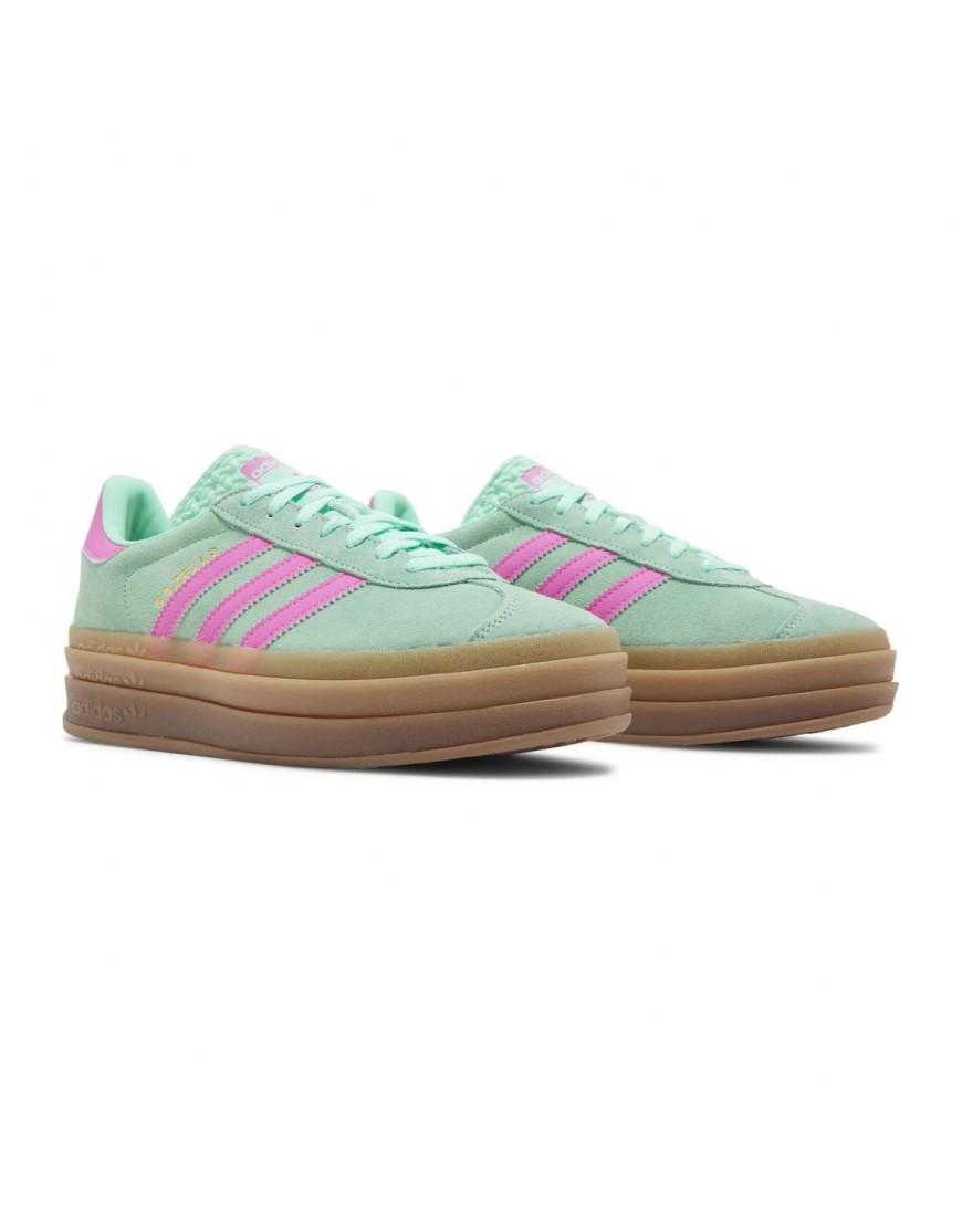 adidas Gazelle Bold Pulse Mint Screaming Pink