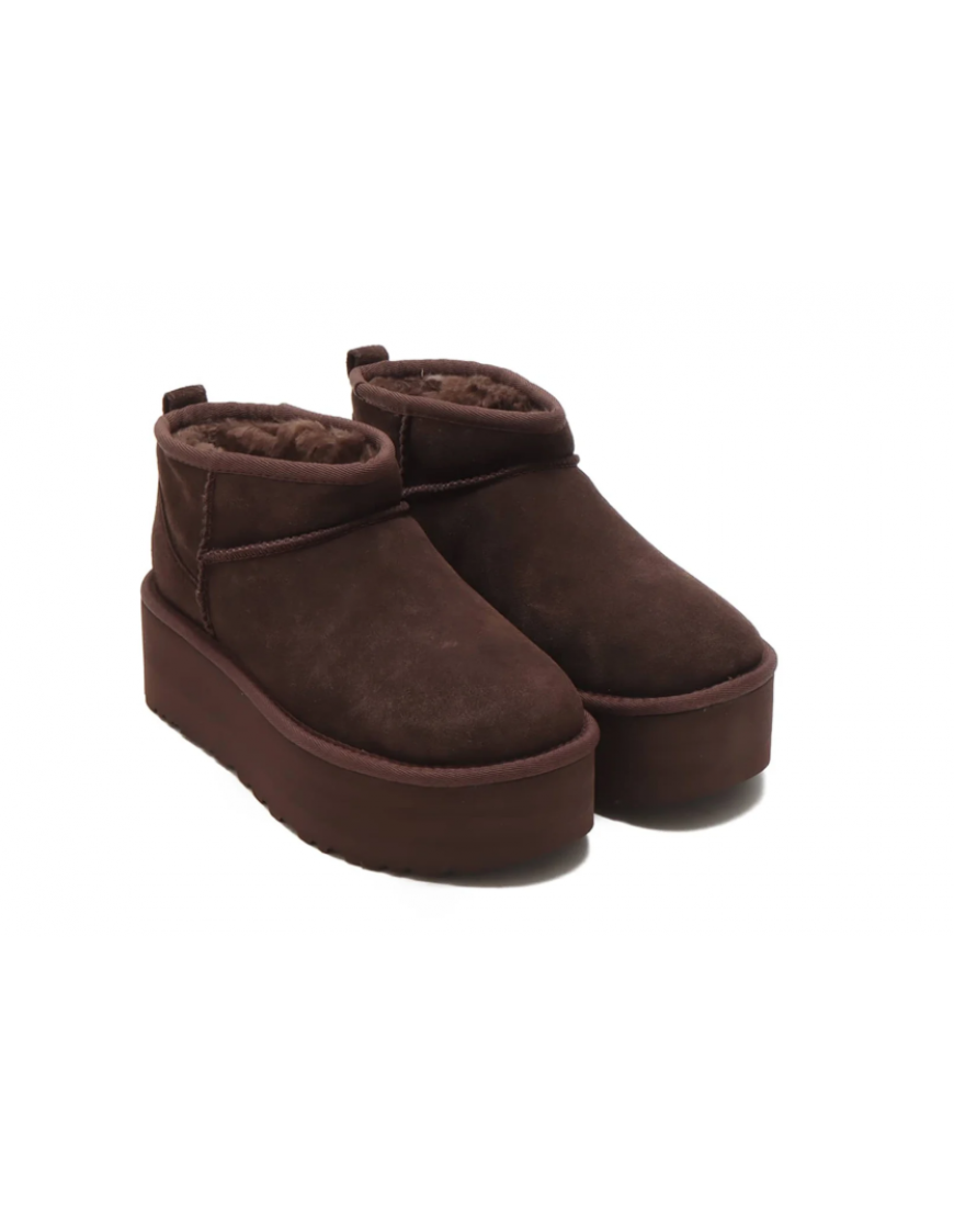 UGG Classic Mini Platform Dark Brown