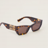 Miu Miu Leopard Sunglasses