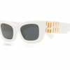 Miu Miu White Sunglasses