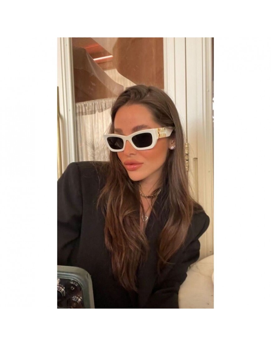 Miu Miu White Sunglasses