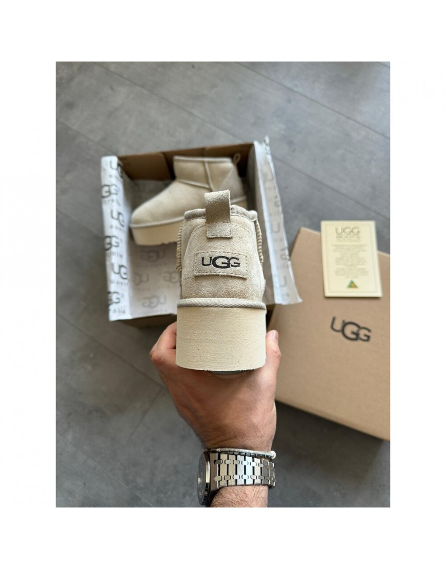 UGG CLASSİC ULTRA MİNİ PLATFORM BOOT CREAM