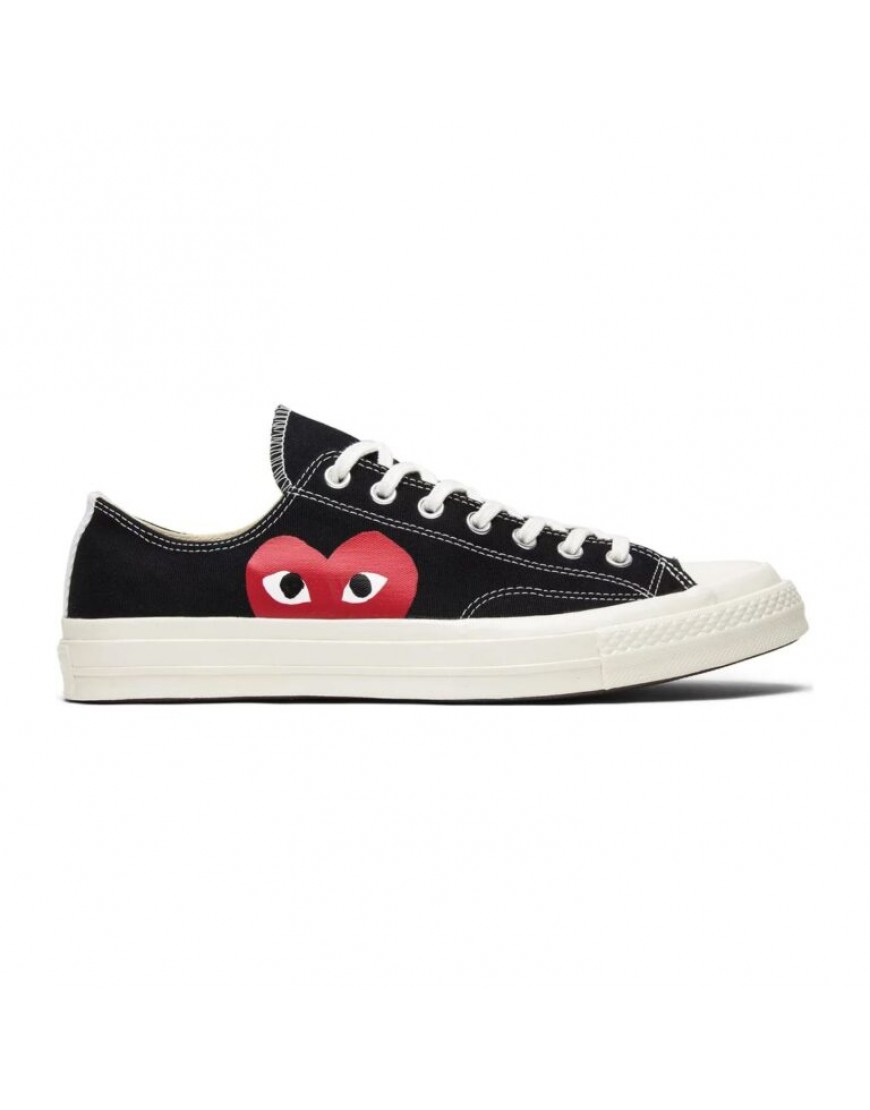 Converse Comme des Garcons x Chuck Taylor All Star Low Play Black White