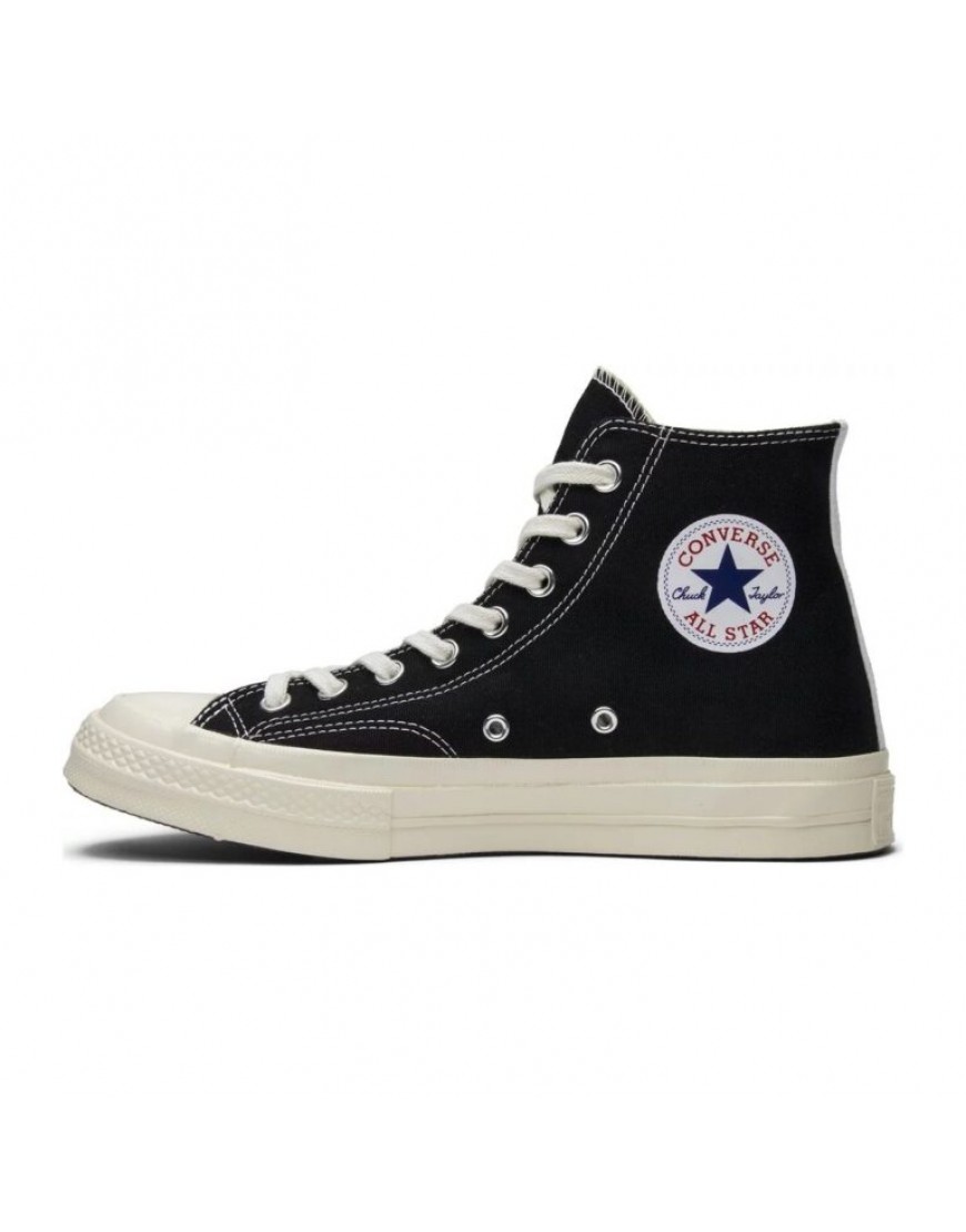 Converse Comme des Garcons x Chuck Taylor All Star Hi Play Black White