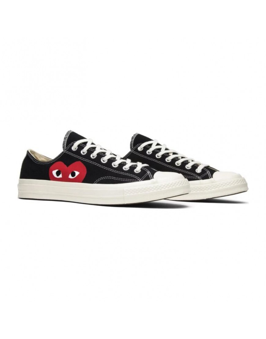 Converse Comme des Garcons x Chuck Taylor All Star Low Play Black White