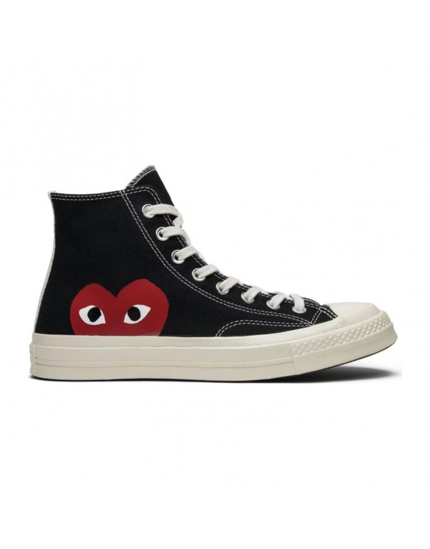 Converse Comme des Garcons x Chuck Taylor All Star Hi Play Black White