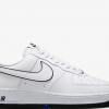 NİKE AİR FORCE 1 LOW 07 WHİTE BLACK SWOOSH OUTLİNE