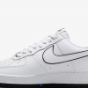 NİKE AİR FORCE 1 LOW 07 WHİTE BLACK SWOOSH OUTLİNE