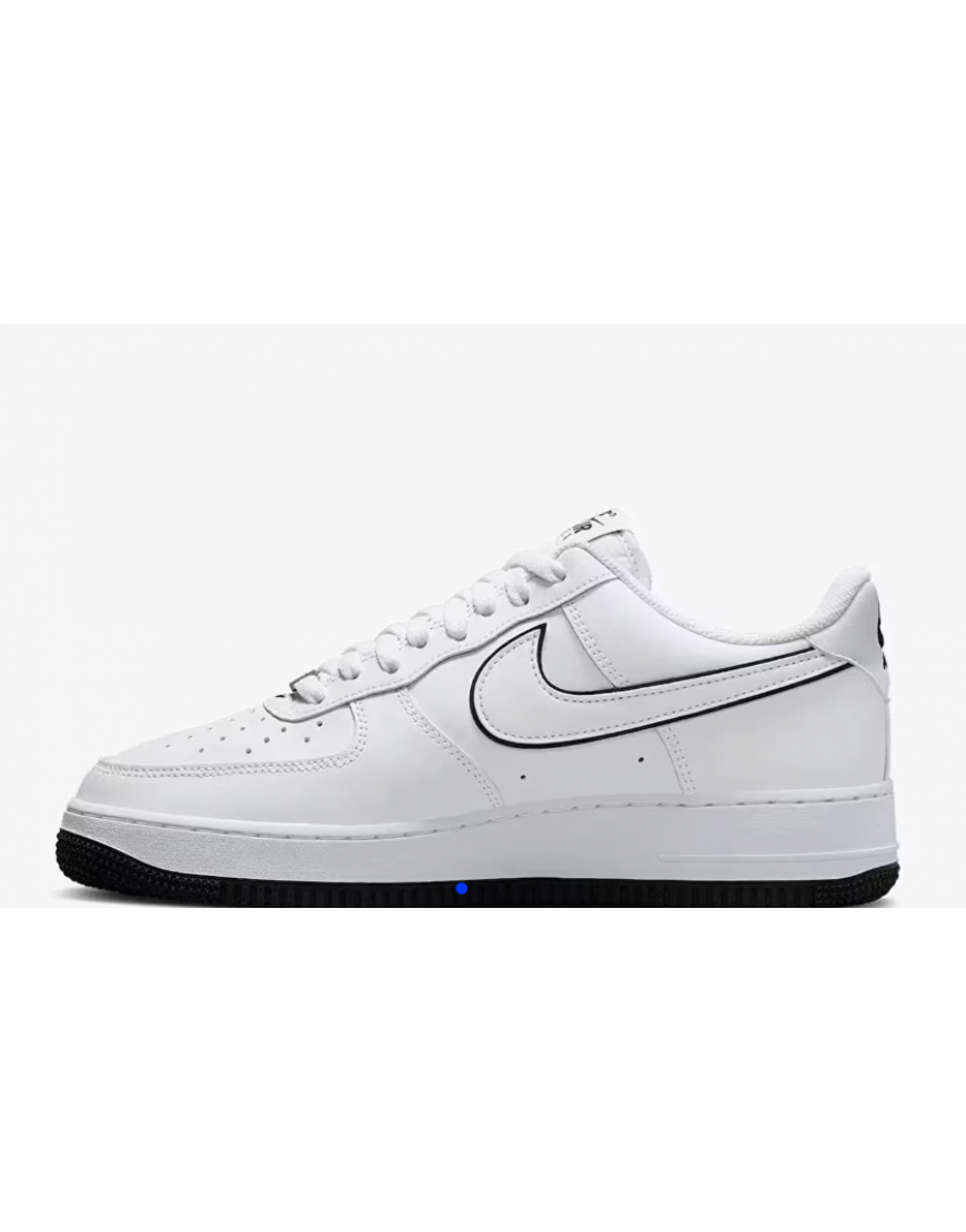 NİKE AİR FORCE 1 LOW 07 WHİTE BLACK SWOOSH OUTLİNE