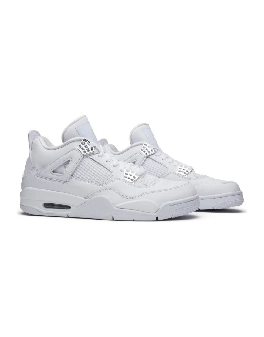 Nike Air Jordan 4 Retro Pure Money White Silver