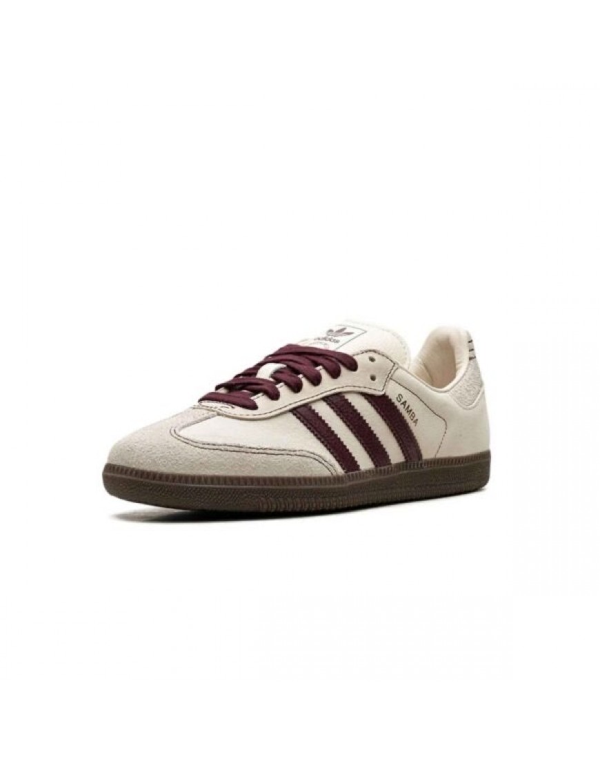 Adidas Samba OG Wonder White Maroon