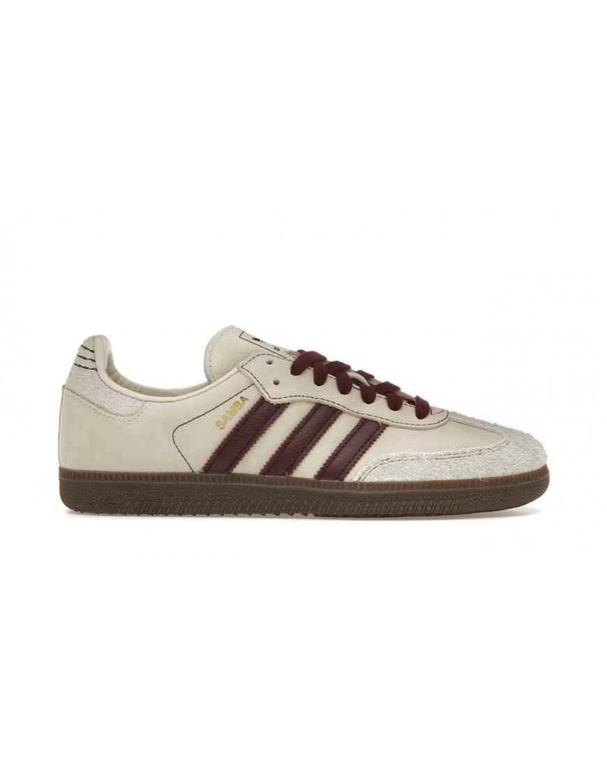 Adidas Samba OG Wonder White Maroon